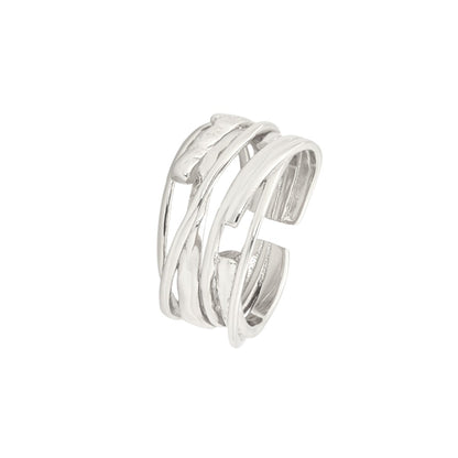 Gewickelter Ring - 925 Silber