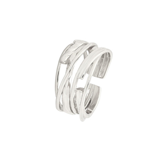 Gewickelter Ring - 925 Silber