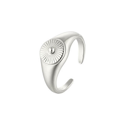 Sonnenschliff Anti-Stress-Ring - 925 Silber