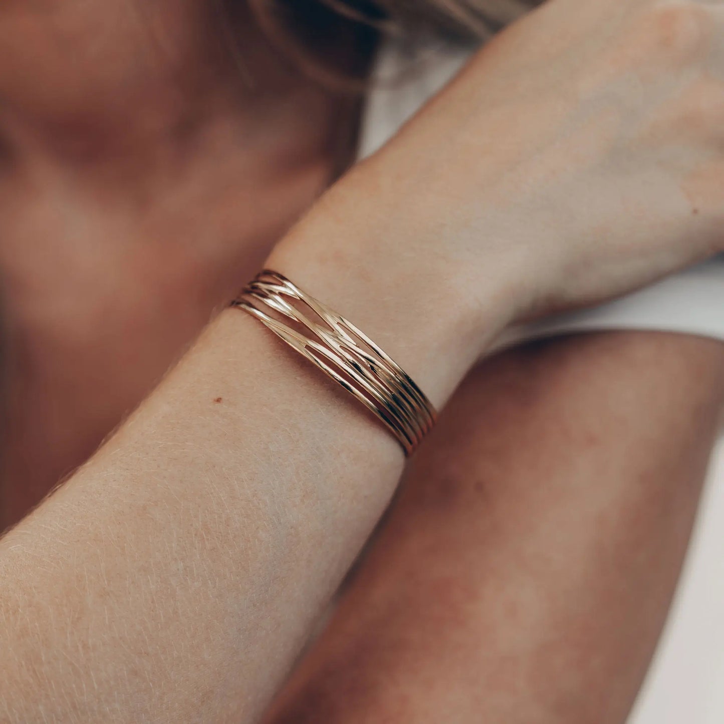 Vielring - Doubel Layerd Armreifen - Gold