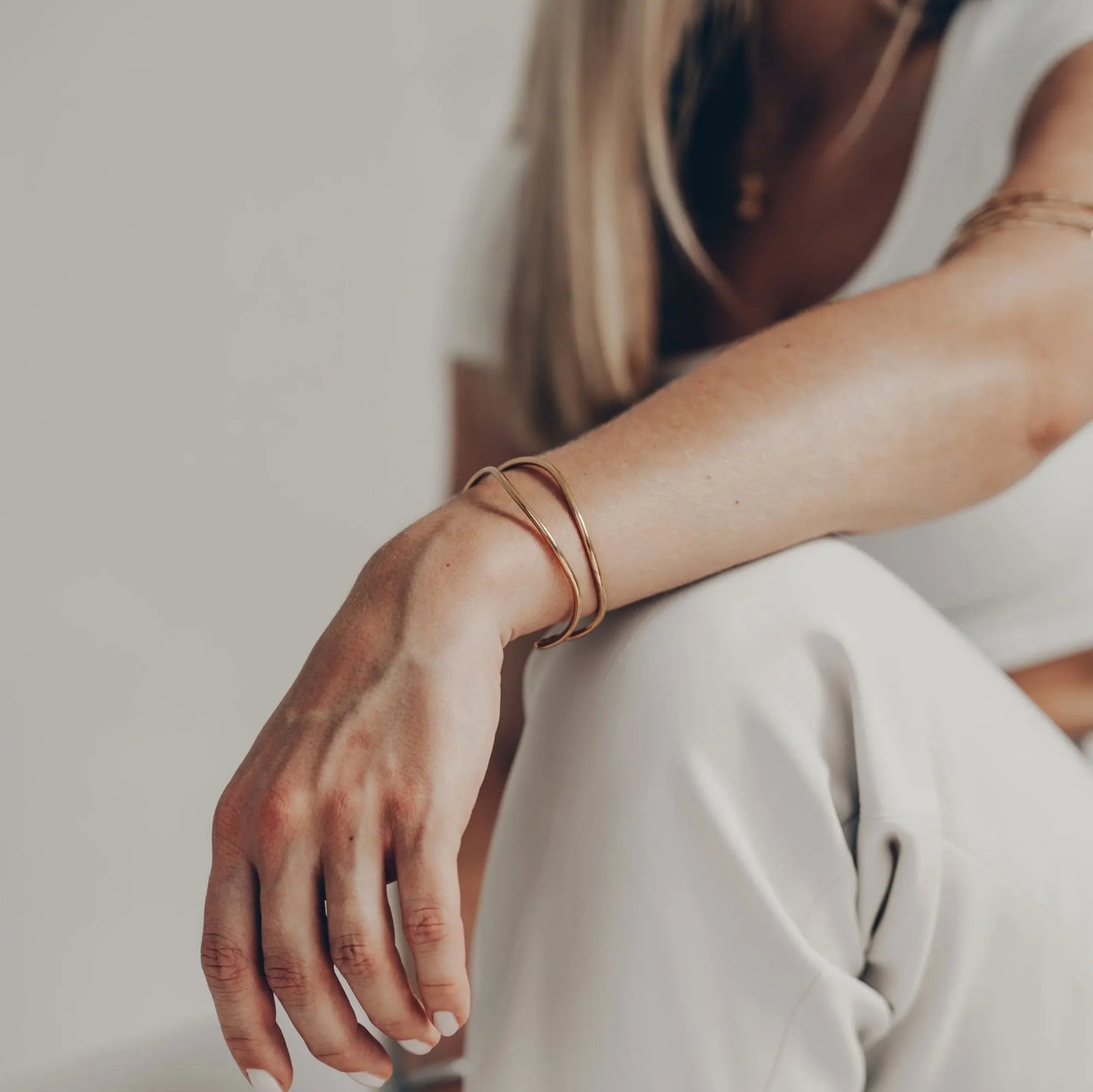 Vielring - Doubel Layerd Armreifen - Gold