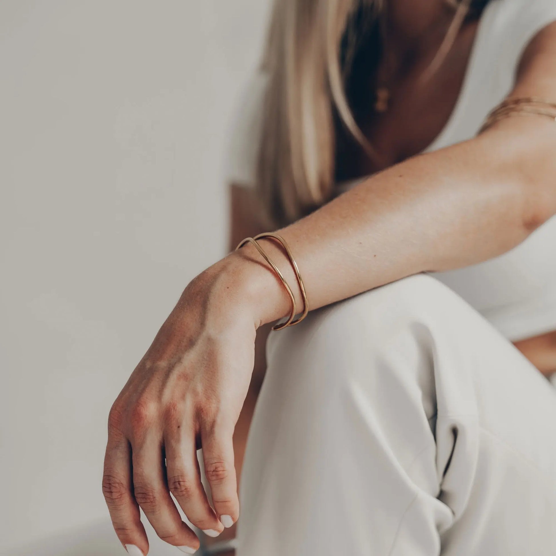 Vielring - Doubel Layerd Armreifen - Gold