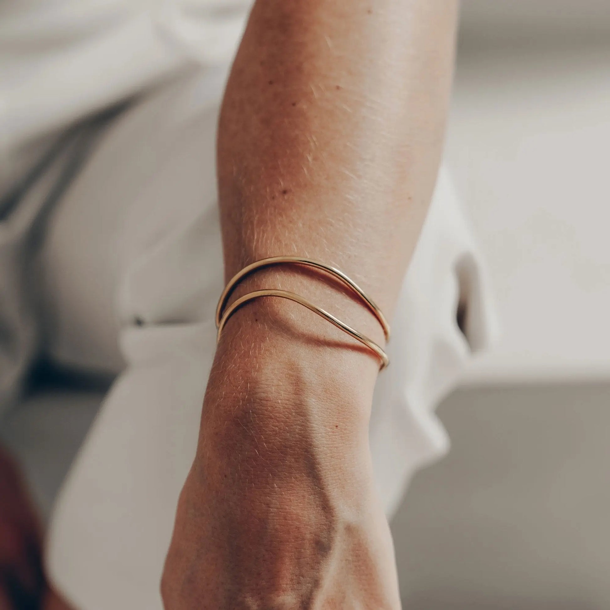 Vielring - Doubel Layerd Armreifen - Gold