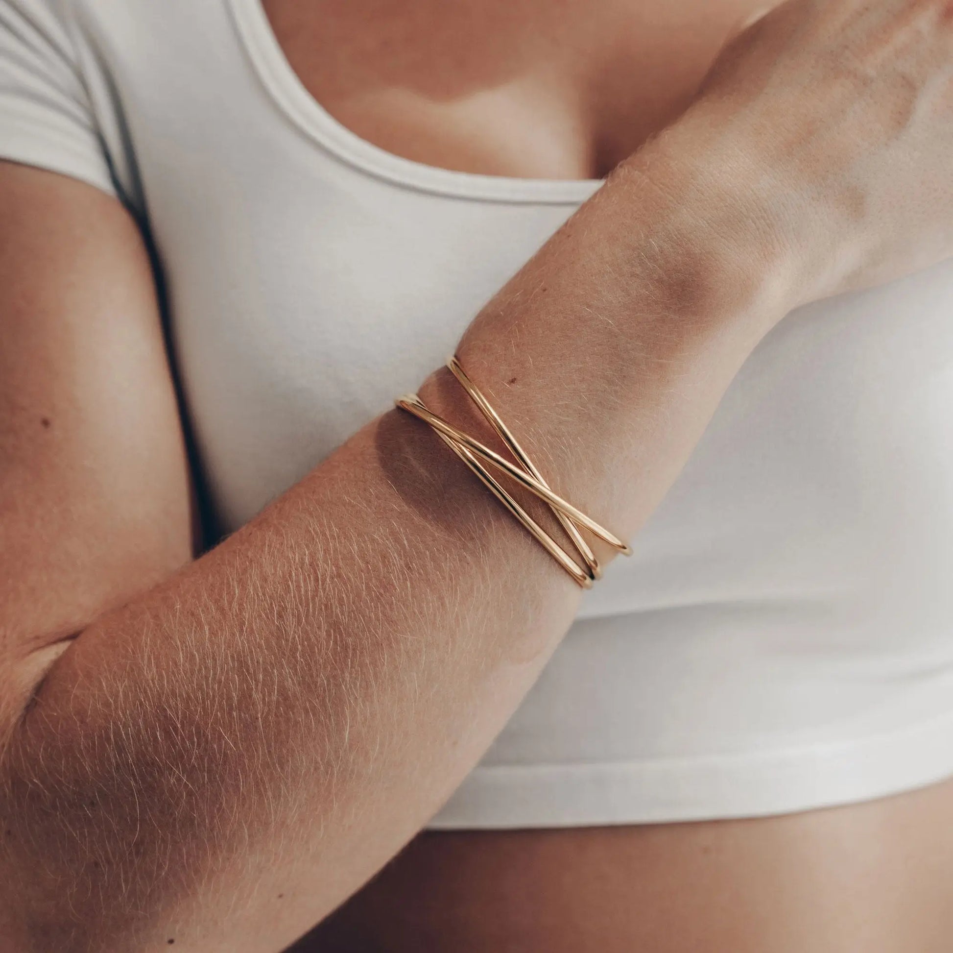 Vielring - Doubel Layerd Armreifen - Gold