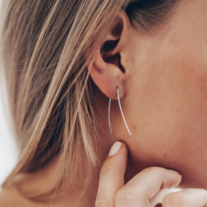 Vielring - Fadenohrringe - Stainless Steel - Gold / 20 mm