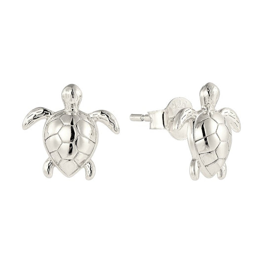 Schildkröten Ohrstecker - 925 Silber