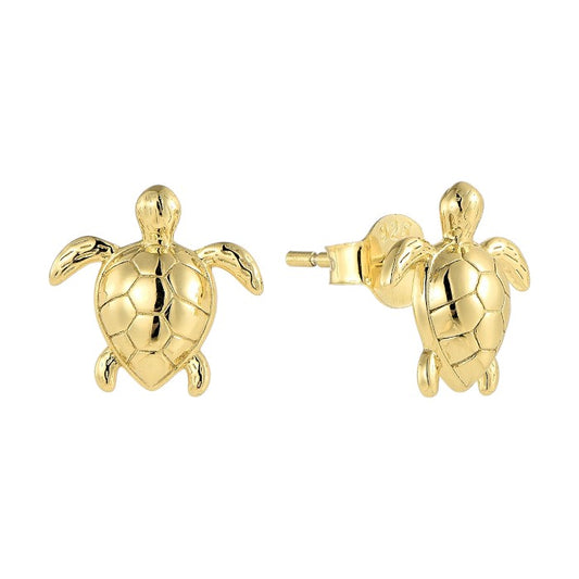 Schildkröten Ohrstecker - 925 Silber