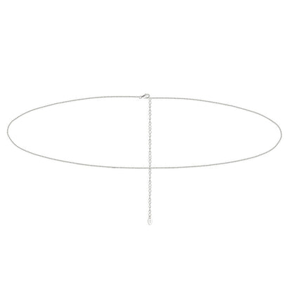 Box Bauchkette - 925 Silber