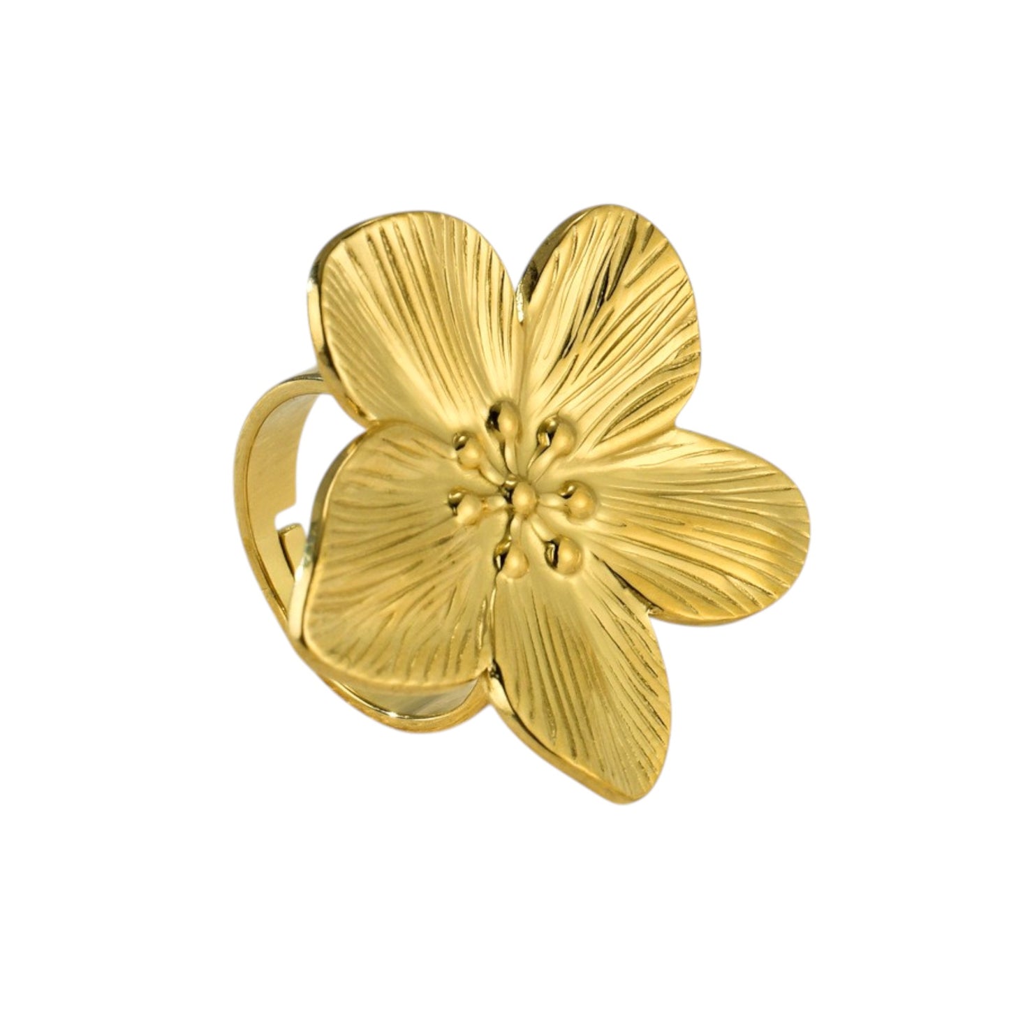 Großer Blüten Ring - 925 Silber