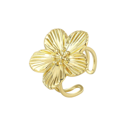 Großer Blüten Ring - 925 Silber