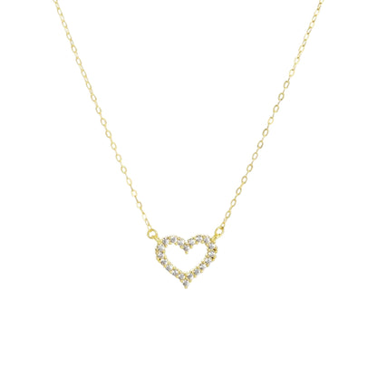 Square Zirconia Necklace - 925 Silver