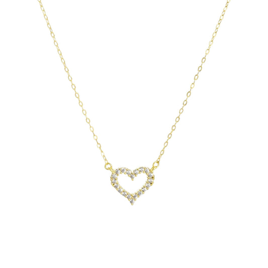 Square Zirconia Necklace - 925 Silver