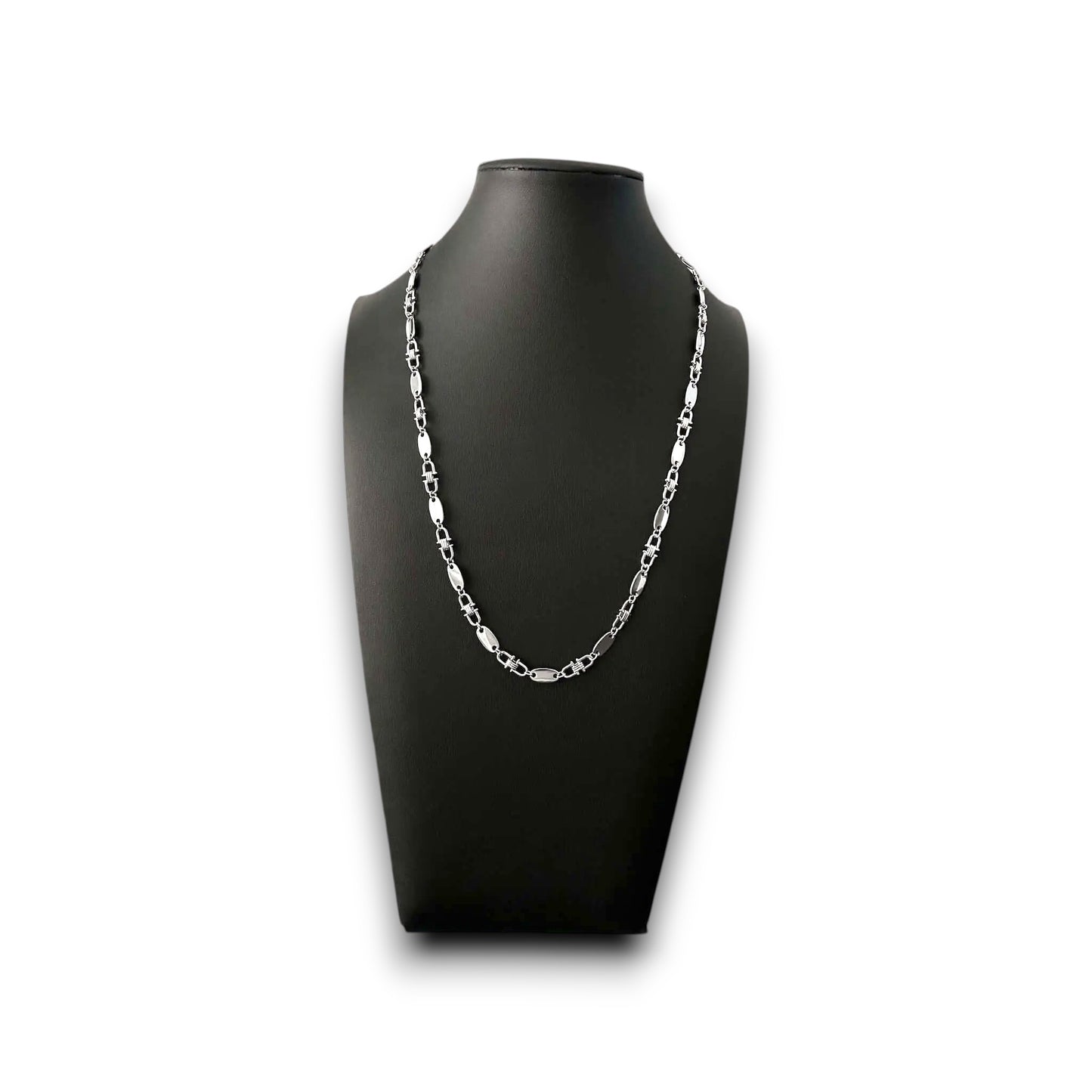Plattenkette 6 mm - 925 Silber