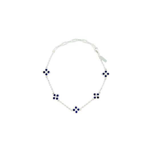 Kleeblatt Armband - 925 Silber