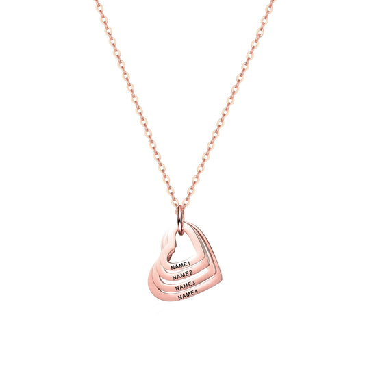 Square Zirconia Necklace - 925 Silver