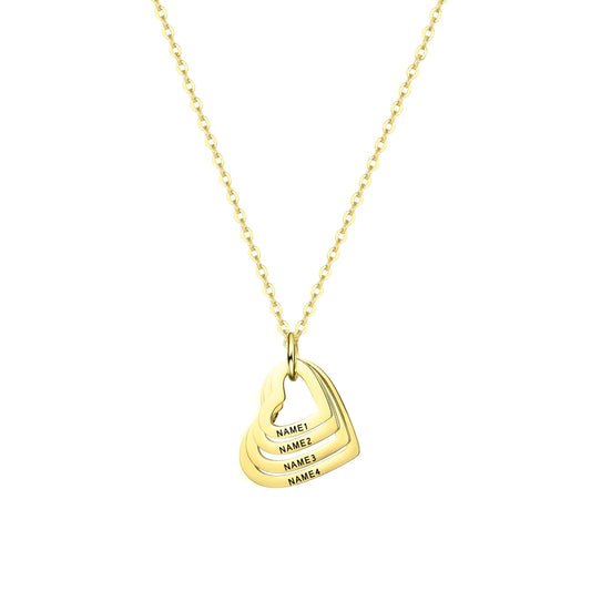 Square Zirconia Necklace - 925 Silver