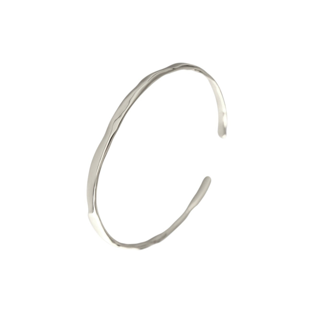 Wellen Armreifen - 925 Silber