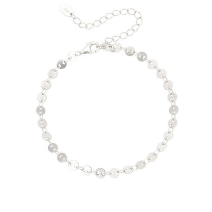 Plättchen Armband - 925 Silber
