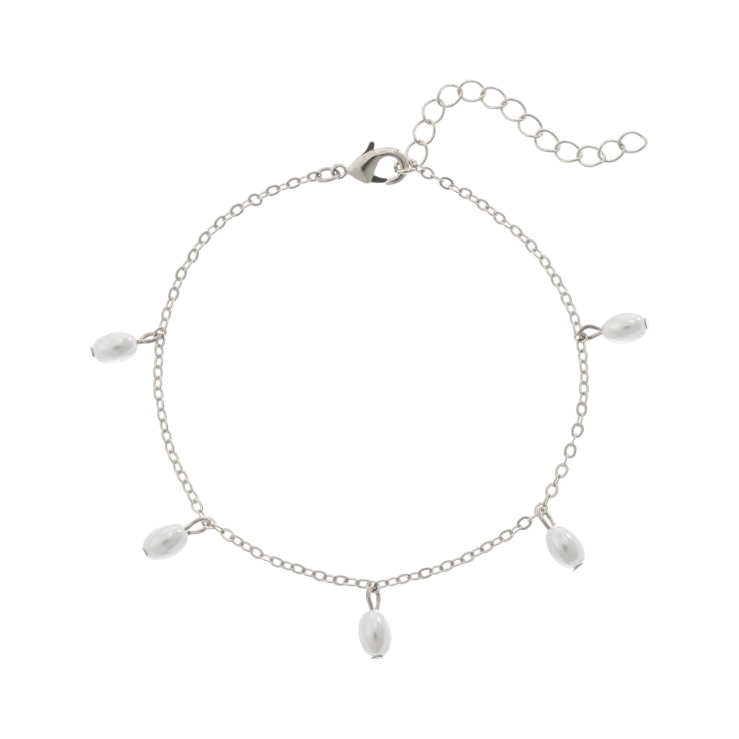 Hängende Perlen Armband - 925 Silber
