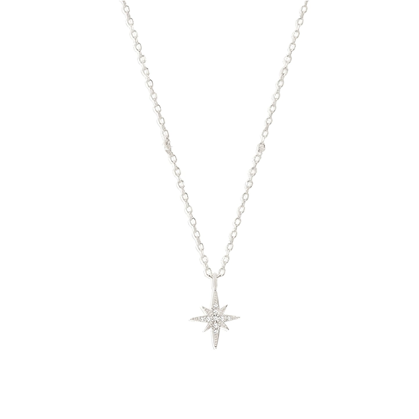 Stern Halskette - 925 Silber