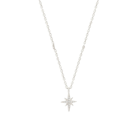 Stern Halskette - 925 Silber