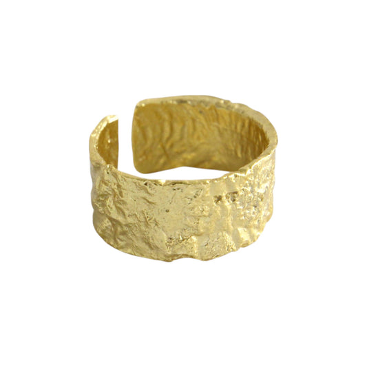 Großer Abstrakter Ring - 925 Silber