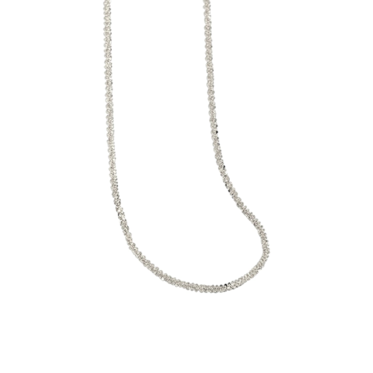 Funklende Halskette 3 mm - 925 Silber