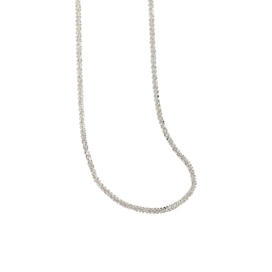 Funklende Halskette 3 mm - 925 Silber
