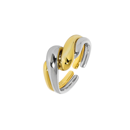 Zweifarbiger Ring - 925 Silber