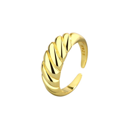 Croissant Ring - 925 Silber