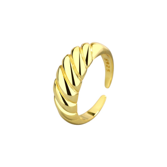 Croissant Ring - 925 Silber