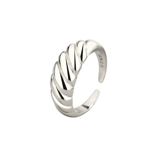 Croissant Ring - 925 Silber