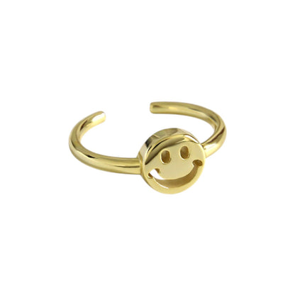 Smiley Ring - 925 Silber