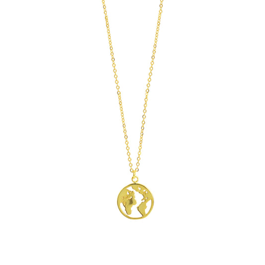 World Halskette - 925 Silber