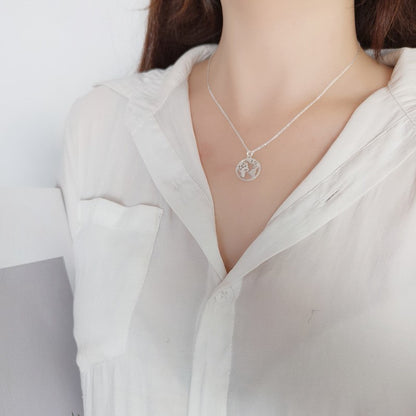 World Halskette - 925 Silber