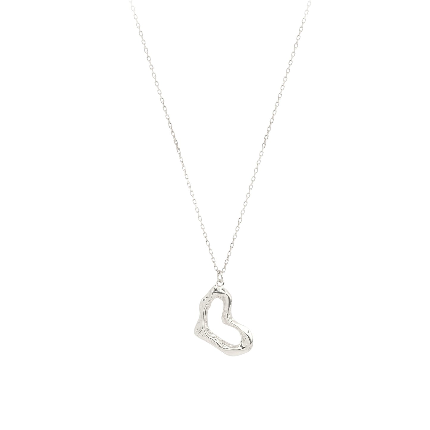Abstrakte Herz Halskette - 925 Silber