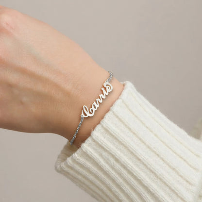 Endless bracelet with zirconia stones - 925 silver