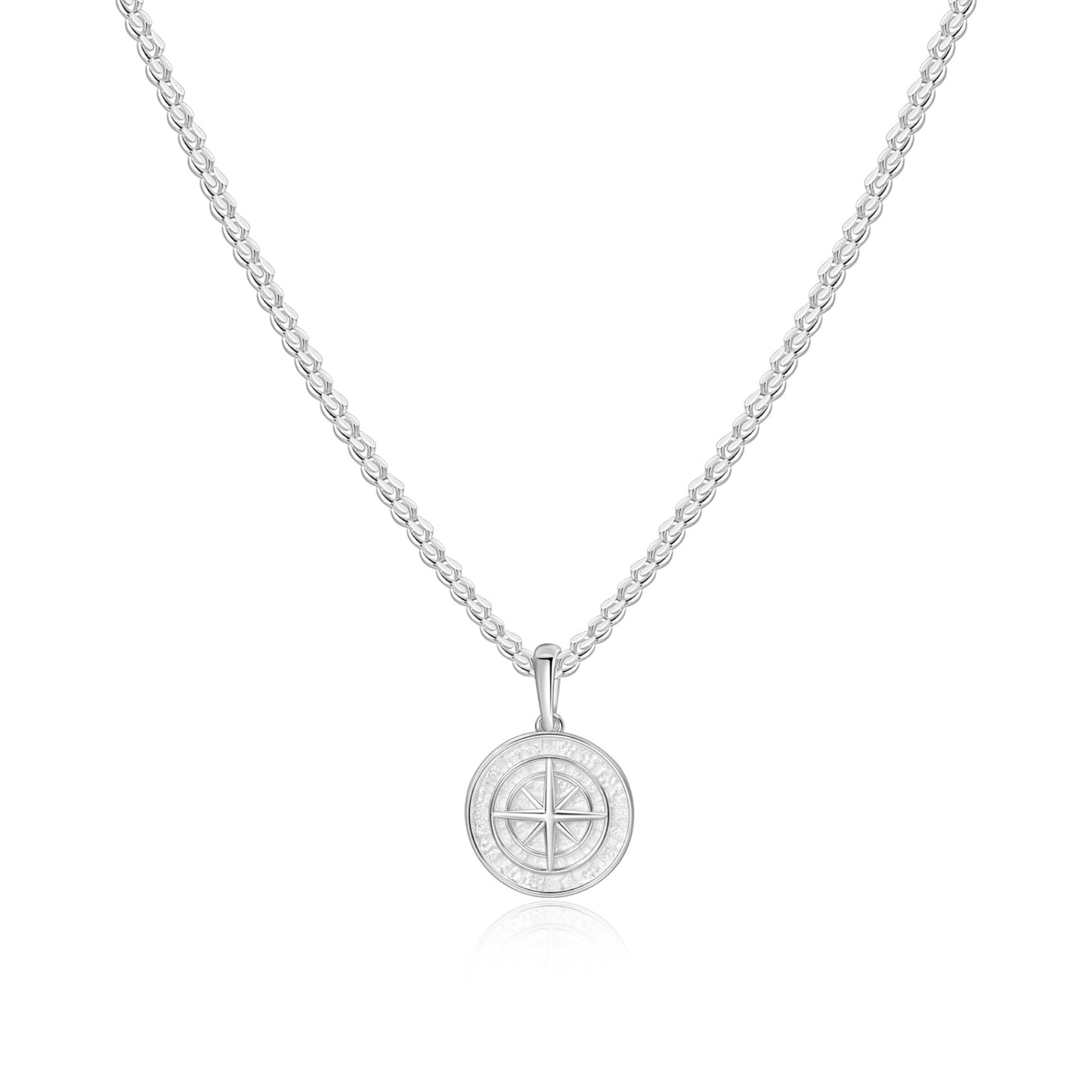compass necklace - 925 silver