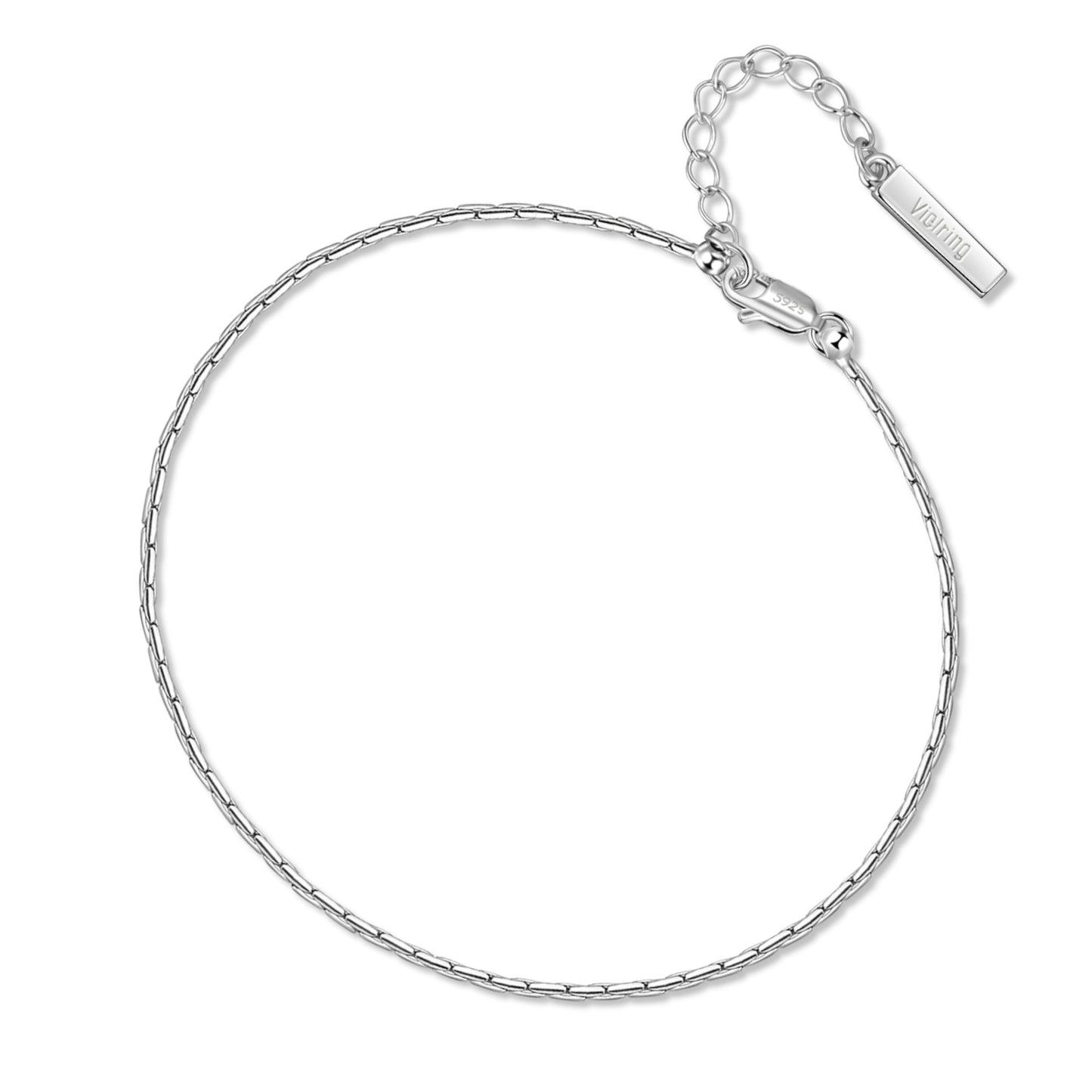Draht Armband verstellbar 1,3mm - 925 Silber
