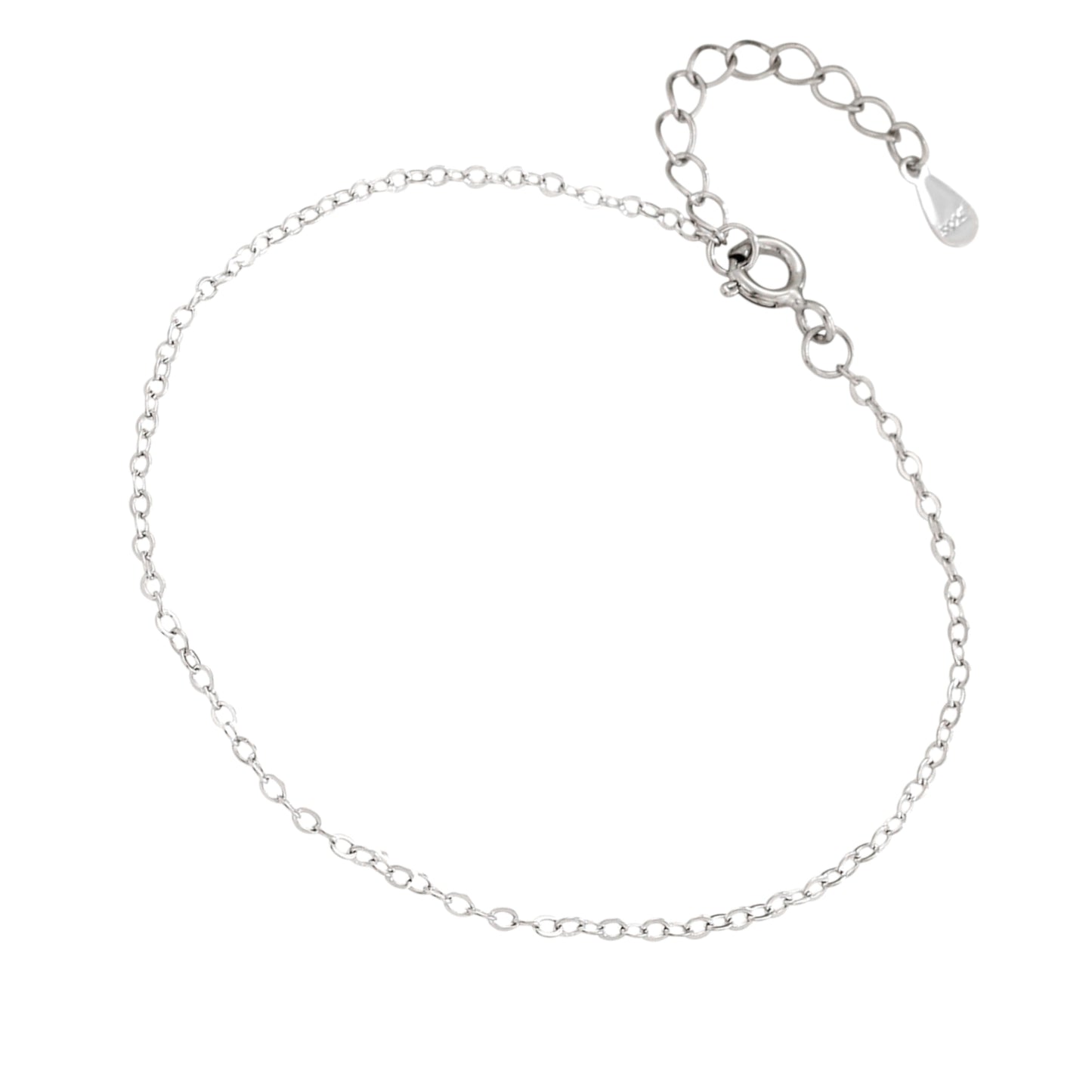 Erbs bracelet adjustable 2mm - 925 silver