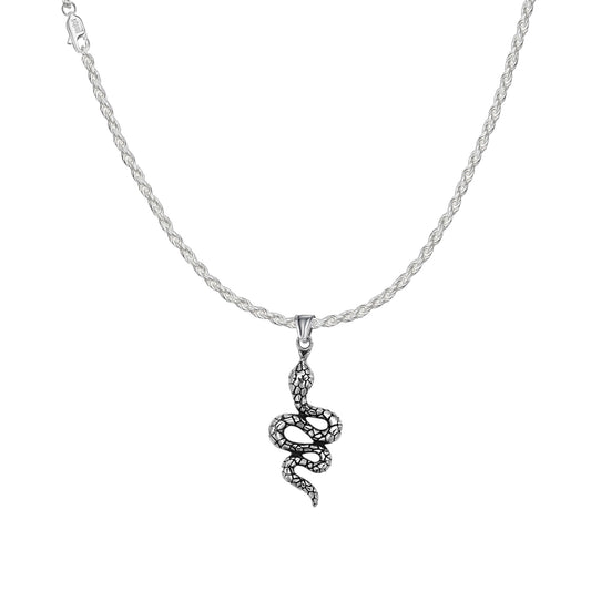 Snake necklace - stainless steel