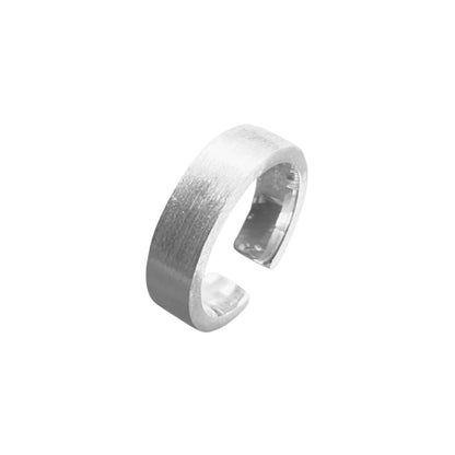 Mattierter handgefertigter Ring - 925 Silber