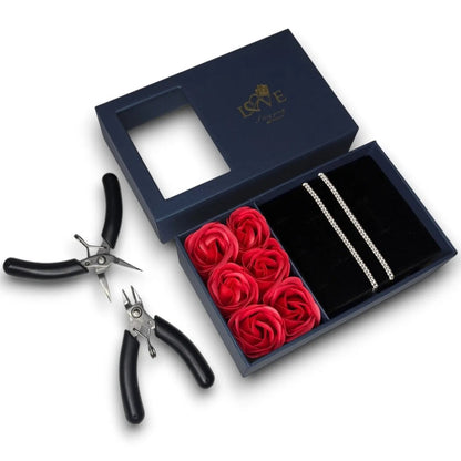 DIY Couple Permanent Armband-Set - 925 Silber