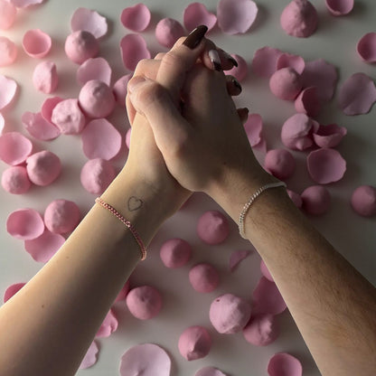 DIY Couple Permanent Armband-Set - 925 Silber