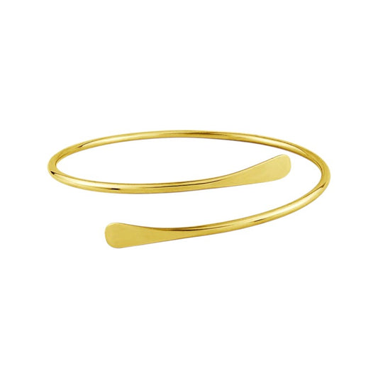 Upper arm bands with hugging ends • Stainless steel