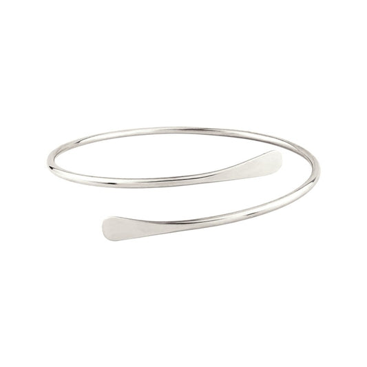 Upper arm bands with hugging ends • Stainless steel