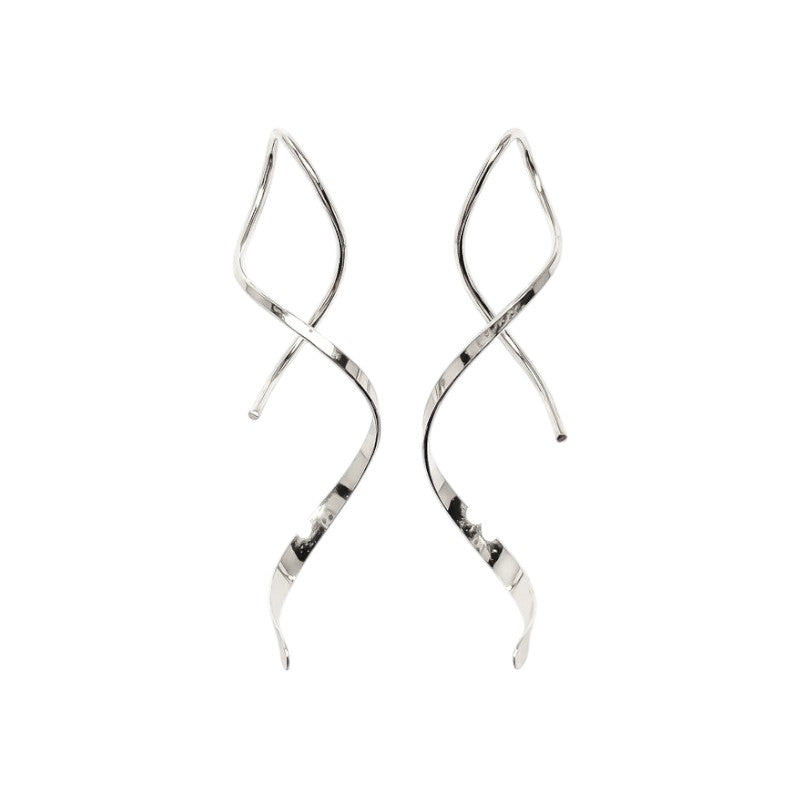 Spiral-Einfädler Ohrringe - 925 Silber