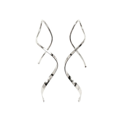 Spiral-Einfädler Ohrringe - 925 Silber
