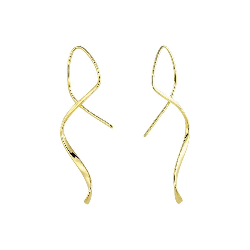 Vielring - Spiral-Einfädler Ohrringe - 925 Silber - Gold