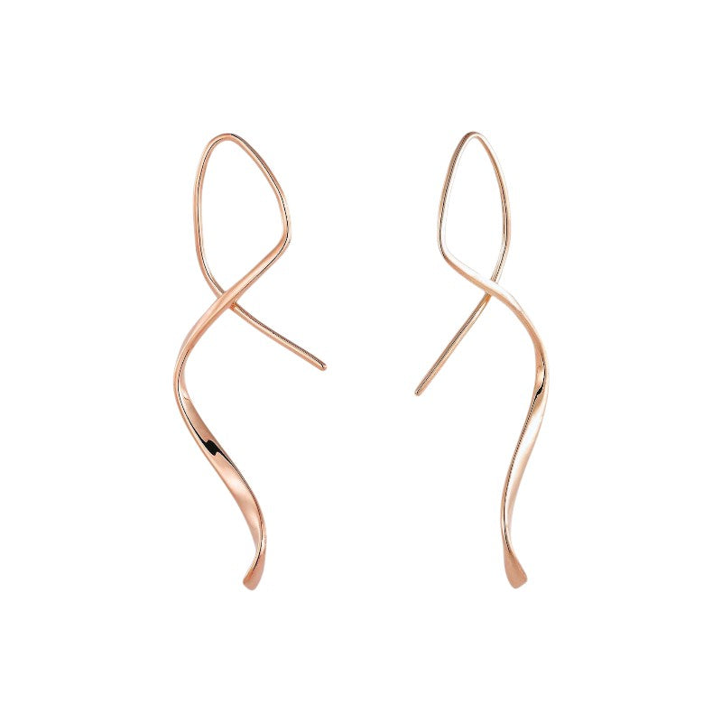 Vielring - Spiral-Einfädler Ohrringe - 925 Silber - Roségold